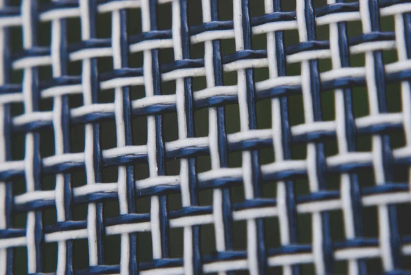 Closeup Shot Blue White Wicker Texture — Stock Photo, Image
