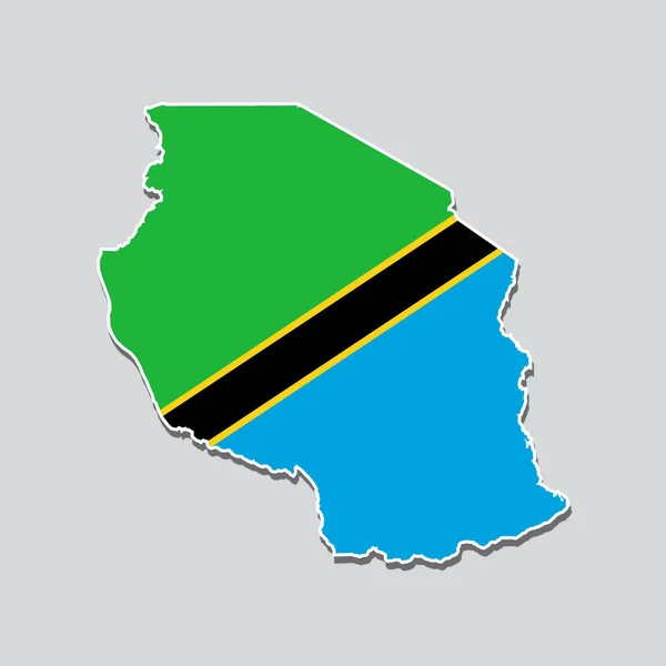 Bandeira República Democrática Congo Forma Mapa País — Fotografia de Stock