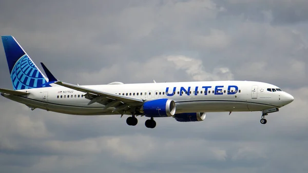 Chicago Spojené Státy Července 2021 Letadlo United Airlines Boeing 737 — Stock fotografie