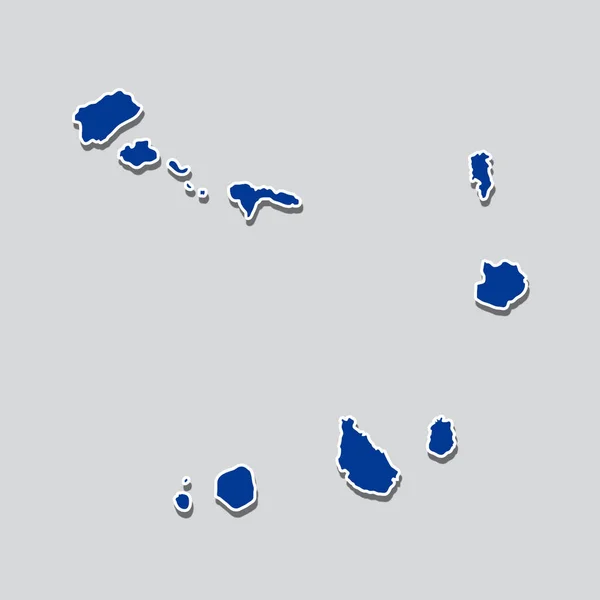 Bandeira Cabo Verde Forma Mapa País — Fotografia de Stock