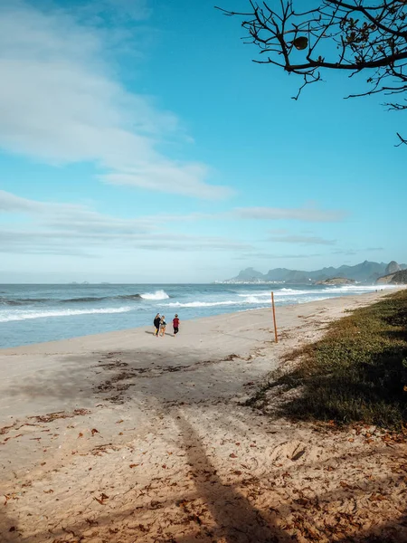 Rio Janeiro Brésil Juil 2021 Paysage Vertical Plage Près Ville — Photo