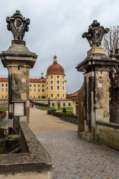 Морицбургский Замок Морицбурге Саксония Германия — стоковое фото