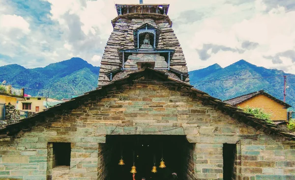 Вертикаль Храма Шри Гопинатха Гопешвар Горном Регионе Северной Индии — стоковое фото