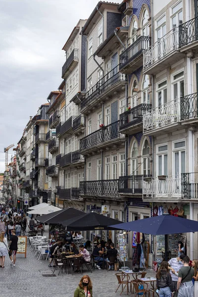 Porto Portugal 2021 Avenida Dos Aliados Centro Oporto Portugal — Foto de Stock