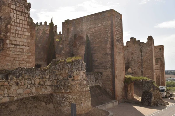 Toledo Spanyolország Mar 2021 Nagylátószögű Kép Escalona Középkori Kastélyáról Toledóban — Stock Fotó
