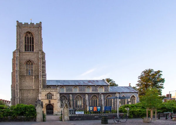 Norwich Reino Unido Ago 2016 Close Antiga Igreja Giles Norwich — Fotografia de Stock