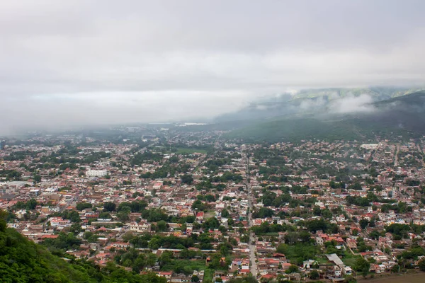 Een Prachtige Luchtfoto Tijdens Zonsopgang Autlan Navarro Jalisco Mexico — Stockfoto