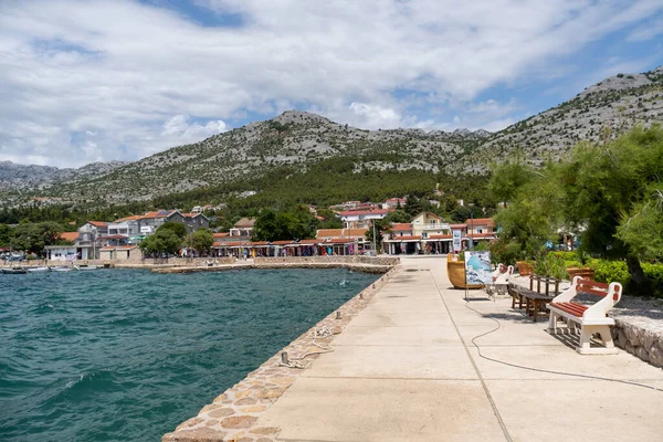 Stari Grad Croatia Temmuz 2021 Şehir Deniz Boyunca Uzanan Dağlar — Stok fotoğraf