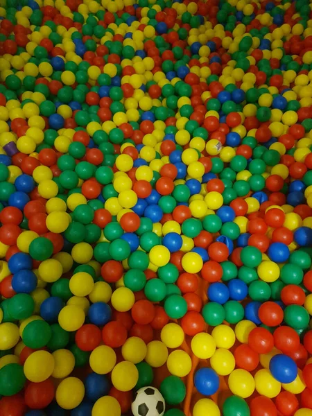 Les Boules Plastique Colorées Parc Jeux Pour Enfants — Photo