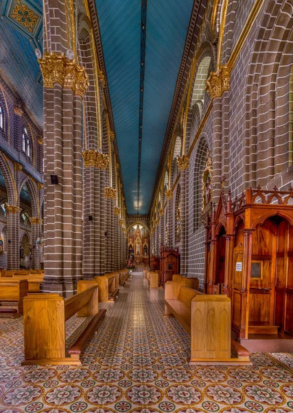 Interior Basílica Inmaculada Concepción Jardín Colombia — Foto de Stock