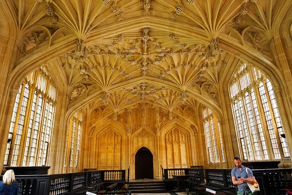 Oxford Reino Unido Aug 2019 Uma Visão Fascinante Arquitetura Dentro — Fotografia de Stock