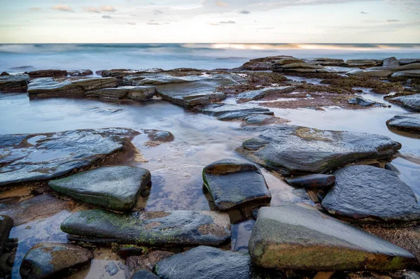 Eine Nahaufnahme Der Schönen Großen Felsen Der Sunshine Coast Queensland — Stockfoto