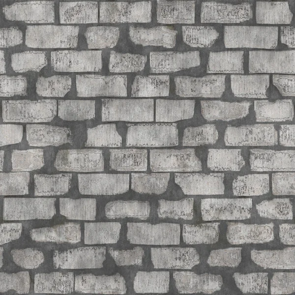 White Grunge Brick Wall Texture Background — 图库照片