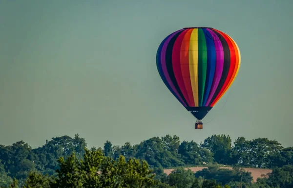 Egy Gyönyörű Felvétel Egy Hőlégballonról — Stock Fotó