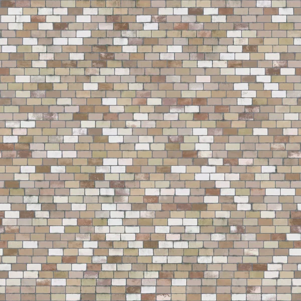 Brown White Brick Wall Background — 图库照片