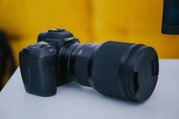 Brcko District Bosnien Herzegovina 2021 Eine Canon Eos Kamera Mit — Stockfoto