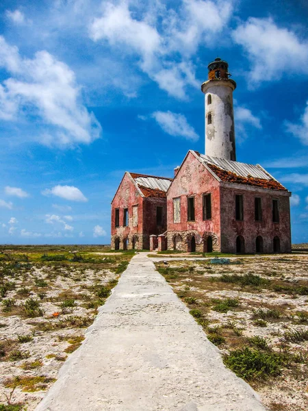 Beautiful View Pathway Leads Abandoned Lighthouse Little Curacao — Stock Photo, Image