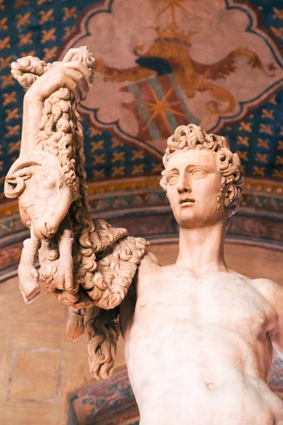 Närbild Pietro Francavillas Skulptur Giasone — Stockfoto