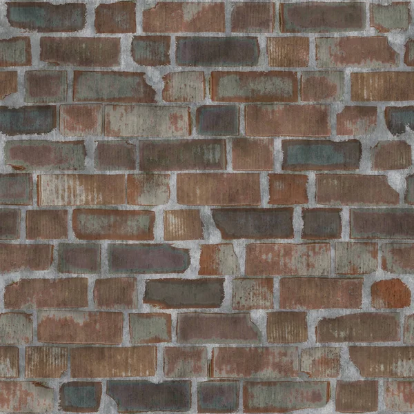 Orange Grunge Brick Wall Texture Background — 图库照片