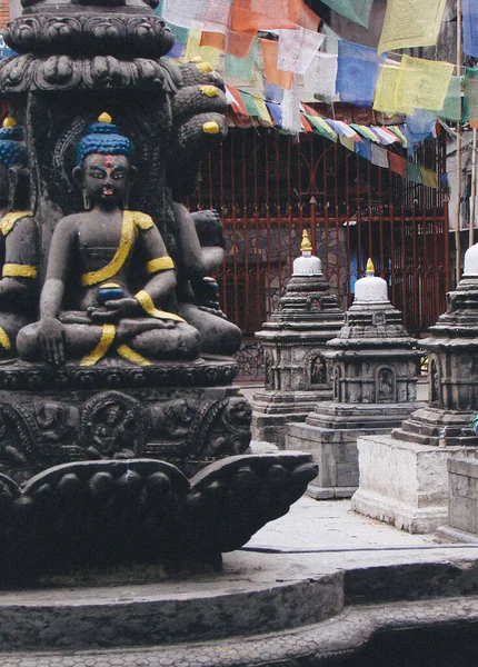 Artefato Buda Katmandu Nepal — Fotografia de Stock