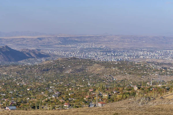 Μια Όμορφη Θέα Της Πόλης Kayseri Από Βουνό Erciyes — Φωτογραφία Αρχείου