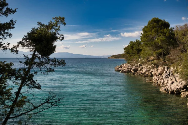 Natureza Litoral Ilha Krk — Fotografia de Stock