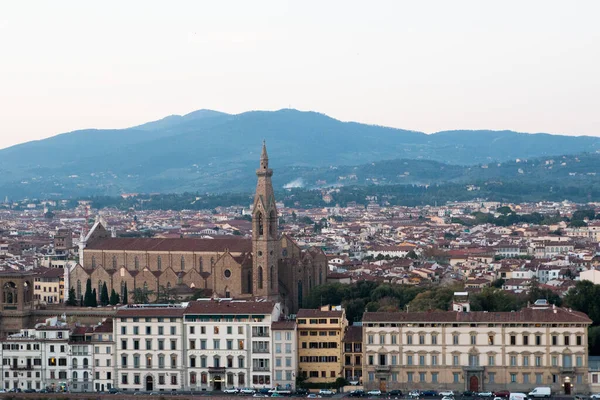Вид Сверху Площадь Микеланджело Флоренции Италия — стоковое фото