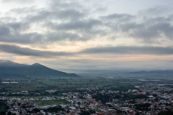 Una Hermosa Toma Aérea Durante Amanecer Autlan Navarro Jalisco México —  Fotos de Stock