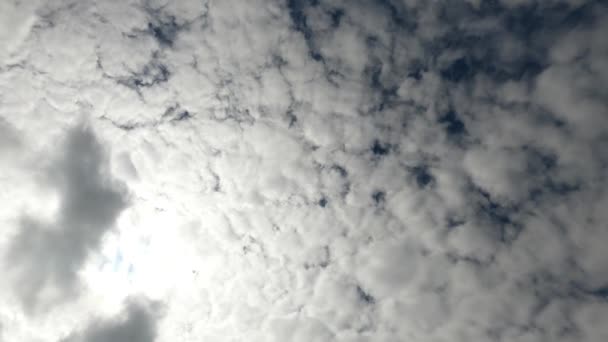 Witte Wolken Lucht — Stockvideo