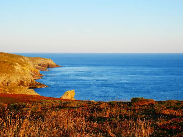 Красивая Фотография Атлантического Побережья Северо Западе Франции Пуэнт Рас — стоковое фото