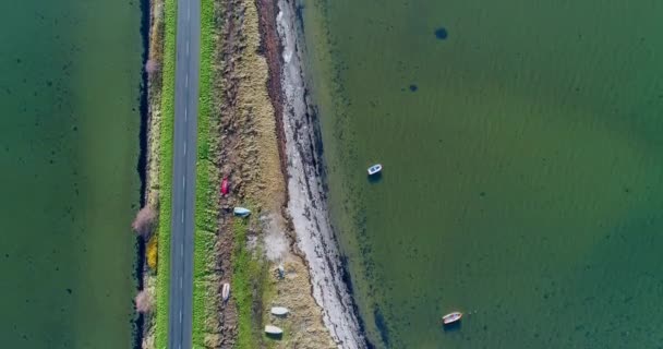 Вид Повітря Місто Острова Балтійського Моря — стокове відео