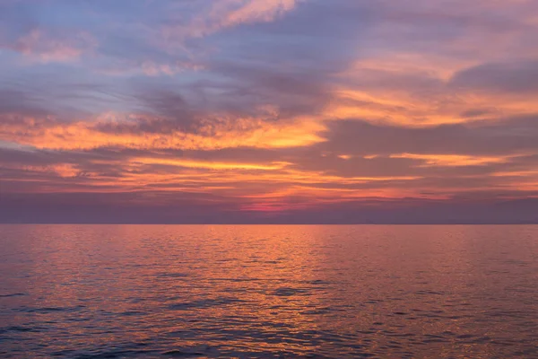 Красочный Закат Море Хорватии Европе — стоковое фото