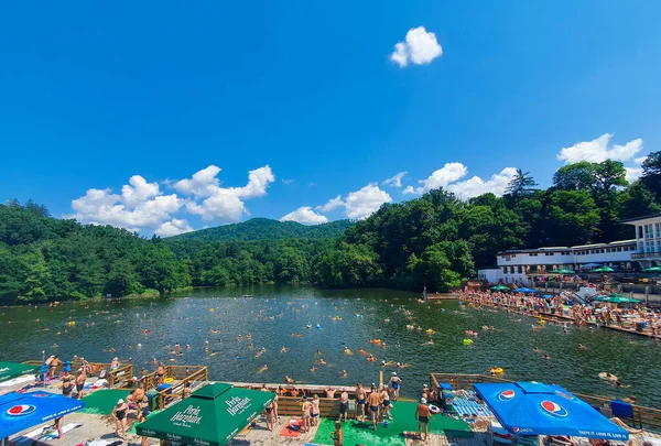 Sovata Romania Jul 2021 Heliothermal Lake Therapeutic Properties — Stock Photo, Image