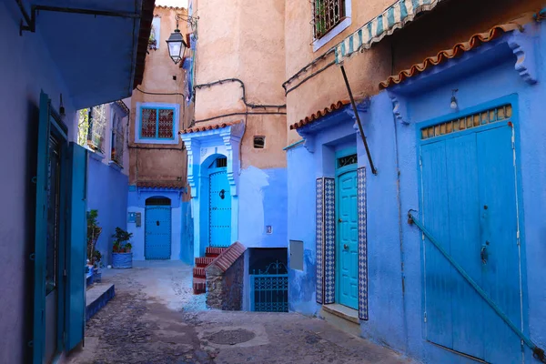 Chefchaouen Morocco Jul 2021 Prachtige Blauwe Medina Van Chefchaouen Stad — Stockfoto