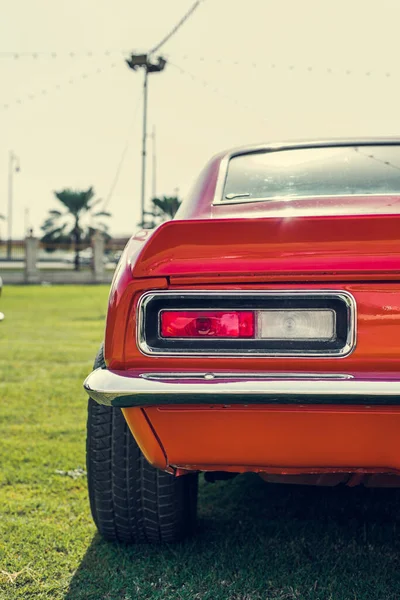 Sharjah Egyesült Területek 2021 Május Egy Piros Chevrolet Camaro 1967 — Stock Fotó