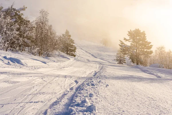 Vacker Utsikt Över Stryn Skidområde Norge — Stockfoto