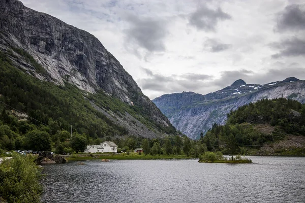 Eine Schöne Landschaft Trolltunga Norwegen — Stockfoto