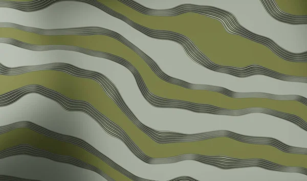 줄무늬가 선으로 구분되어 초록빛 얼룩말의 — 스톡 사진
