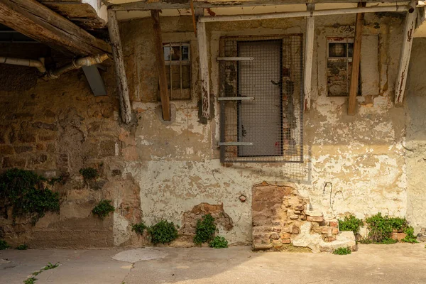 Uma Casa Velha Com Pedras Velhas Lugar Perdido — Fotografia de Stock