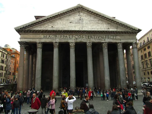 Rome Italy Mar 2014 External Pantheon Rome Italy — 스톡 사진