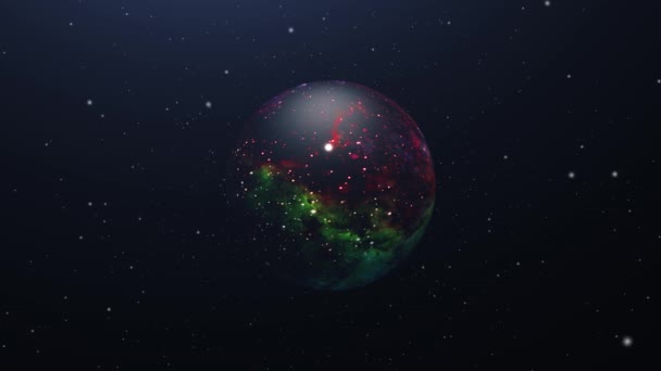 Planeten Sterne Und Galaxien Weltraum Elemente Dieses Bildes Von Der — Stockvideo