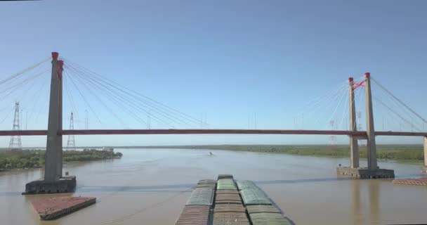 伦敦市河上的一座桥 — 图库视频影像