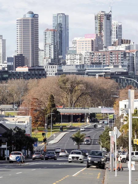 Auckland Nova Zelândia Junho 2021 Vista Para Baixo College Hill — Fotografia de Stock