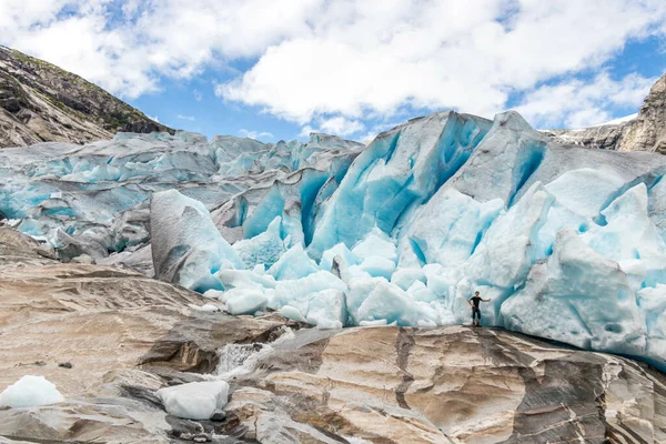 Nigardsbreen Mjolver Norveç — Stok fotoğraf