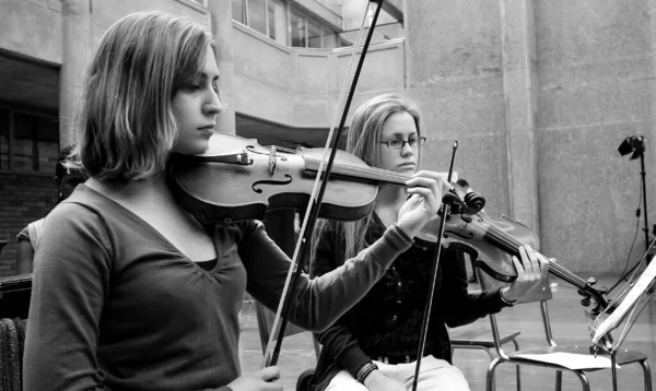 Johannesburg Sudafrica Gennaio 2021 Una Giovane Donna Che Suona Violino — Foto Stock