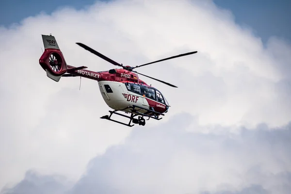 Wan Germany Jul 2021 Low Angle Shot Rescue Helicopter Flight — Stock Photo, Image