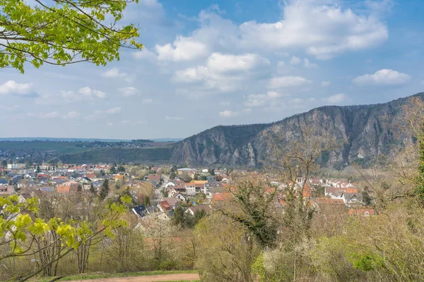 Cielo Azul Sobre Los Paisajes Rotenfels Fondo — Foto de Stock