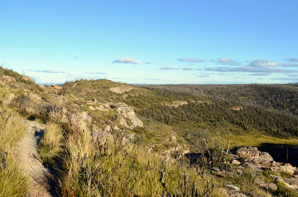 Vista Pela Butterbox Walking Trail Perto Mount Hay Nas Montanhas — Fotografia de Stock