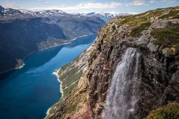 Nice Landscape Trolltunga Norway — Stock Photo, Image