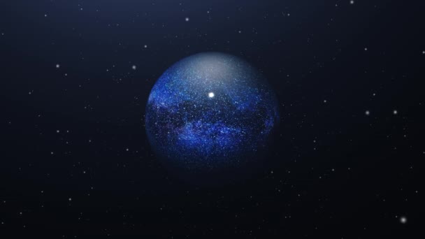 Abstrakter Weltraum Hintergrund Universum Mit Sternen Und Gas Elemente Dieses — Stockvideo
